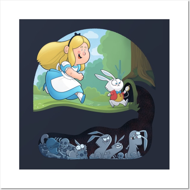 Alice in Troubleland Wall Art by Queenmob